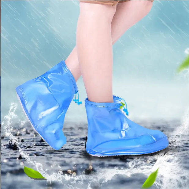 Rain Boots Covers Reusable Waterproof Overshoes Shoes Covers Protectors Slip-resistant for Men Wo...