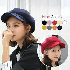 Beret Hats Women Winter French Hat Girls Solid Color Fashion Autumn Winter Beret