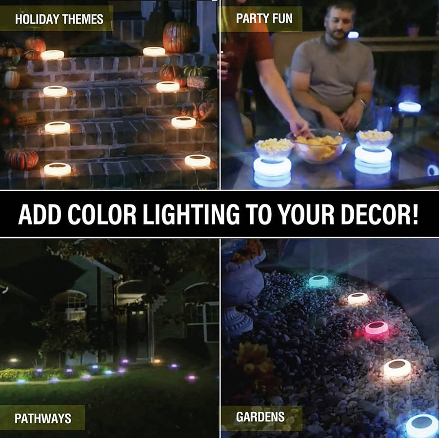 Solar Powered LED Ground Plug Light Color Gradient Waterproof Garden Landscape Lawn Lamp Outdoor ...