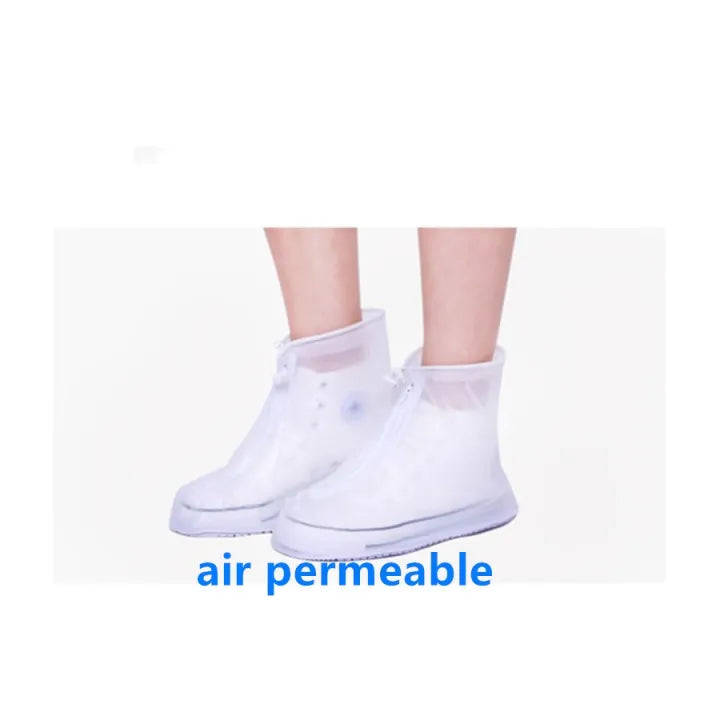 Rain Boots Covers Reusable Waterproof Overshoes Shoes Covers Protectors Slip-resistant for Men Wo...