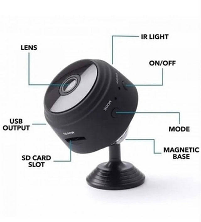 Mini WIFI Wireless Network Camera A9 -1 Black