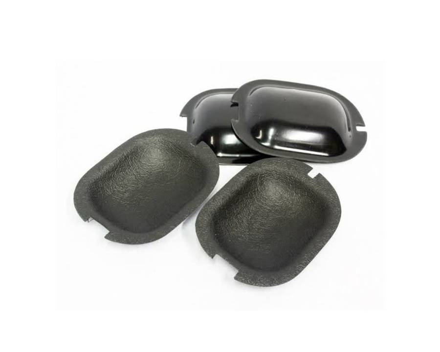 Golf 1 Door Handle Scratch Plates Black - 4 Piece
