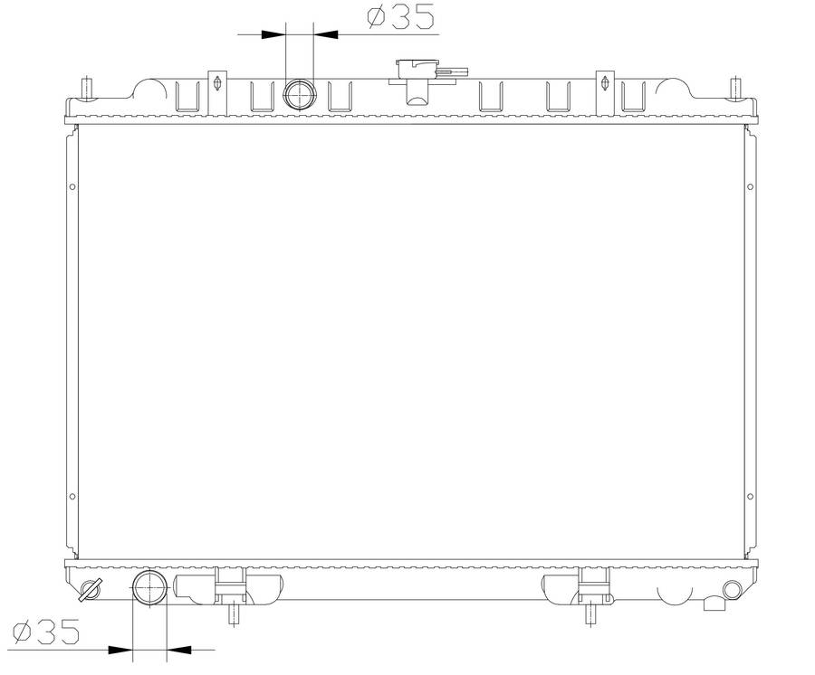 Nissan X-Trail 2.0 2.5 Petrol MT Radiator