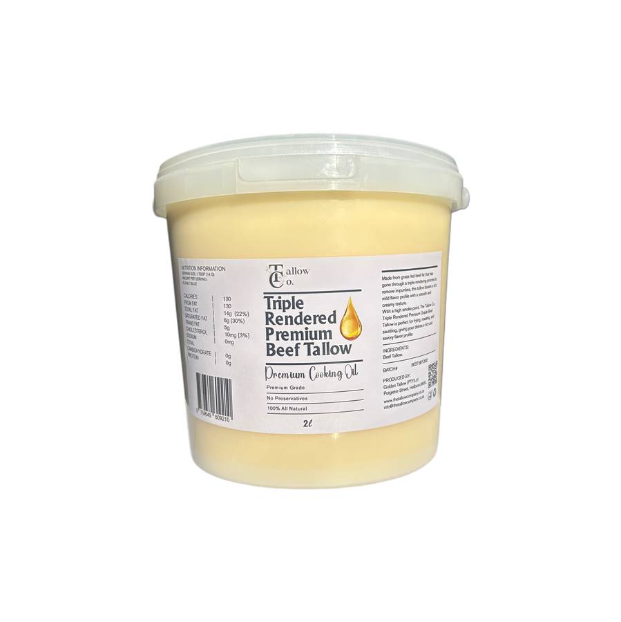 Triple Rendered Premium Grade Beef Tallow