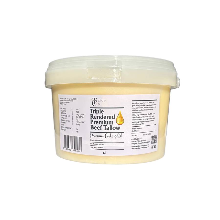 Triple Rendered Premium Grade Beef Tallow