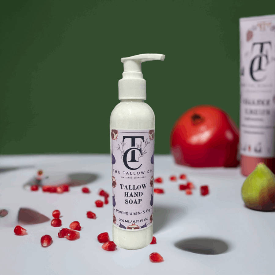 Tallow Liquid Hand Soap - Pomegranate & Fig
