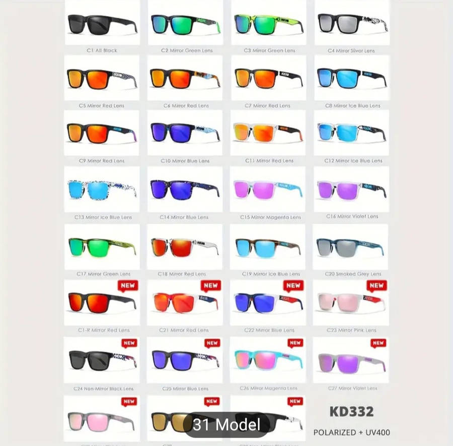 KDEAM Square Polarized Sunglasses