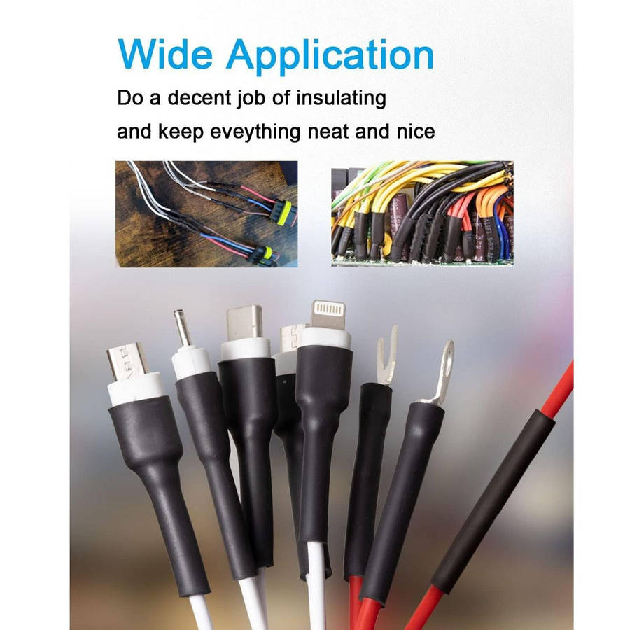 650 Piece Heat Shrink Tubing Kit- Wire Wrap Tube UL Ratio 2:1 Insulation
