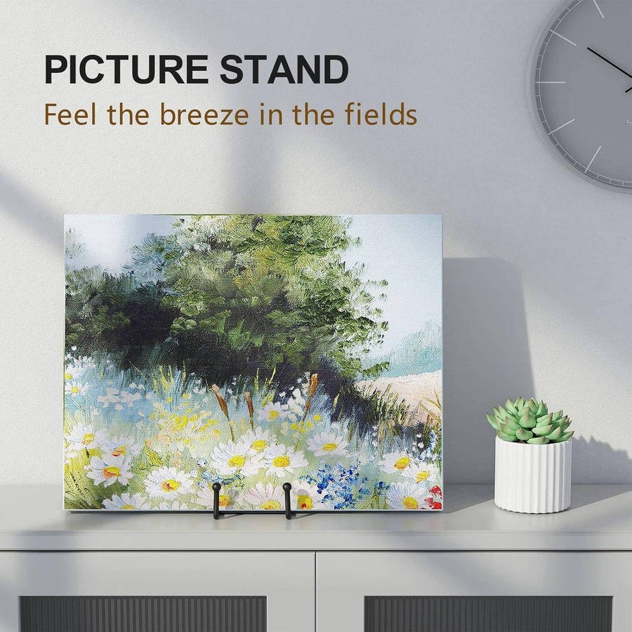2 Pack Decorative Plate Display Stand For Cook Book Photo Easel -Metal