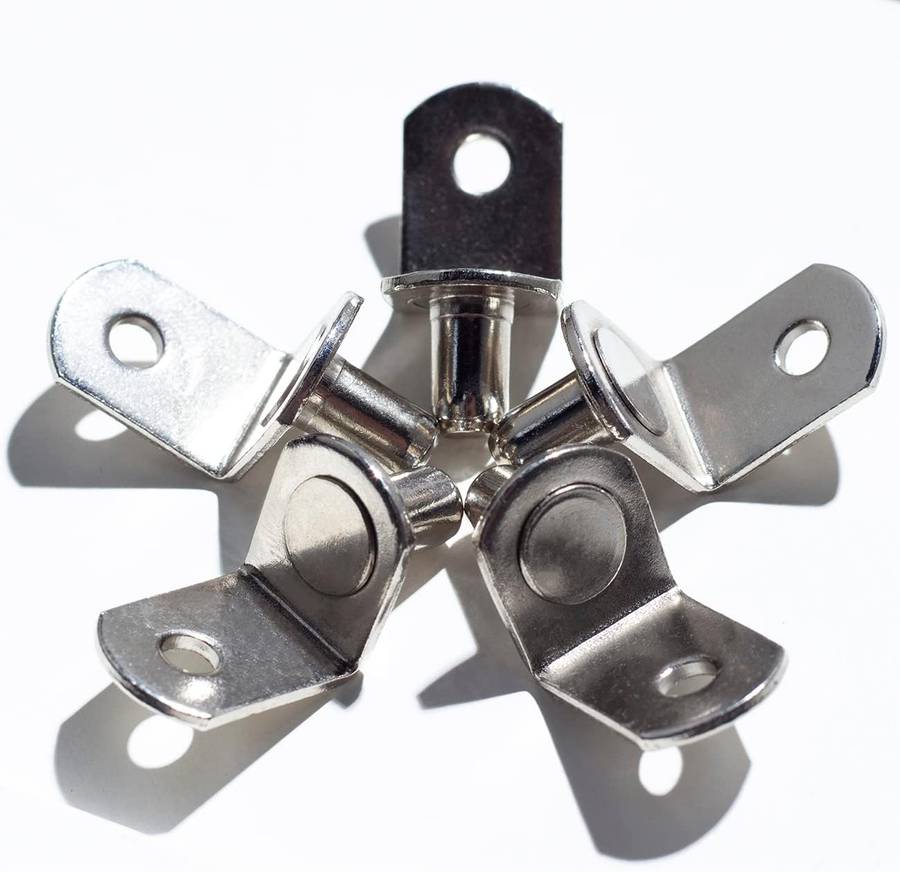 Cart in Mart 50 Pack-5mm L Shaped Shelf Pegs With Hole Furniture Cabinet Support Pins