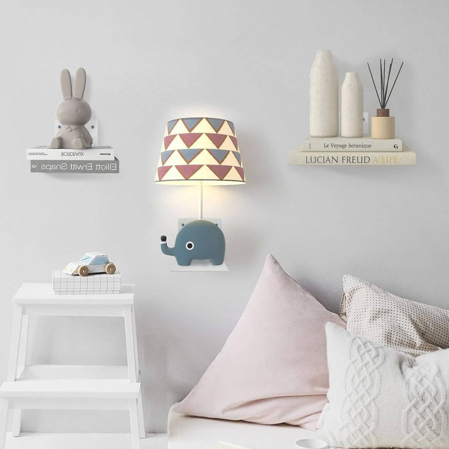 4 Pack Invisible Iron Floating Bookshelves Wall Mounted Hanging Shelf_White