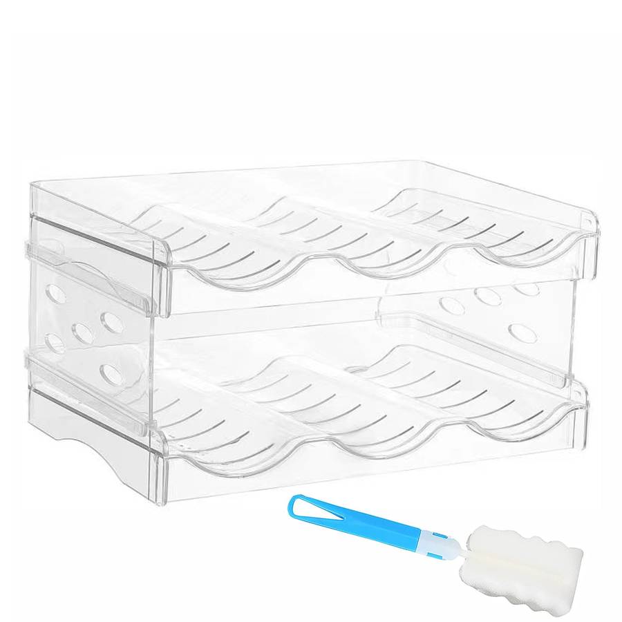 2 Pack Water Bottle Organizer Holder & Cleaner Brush