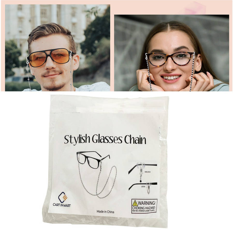 4 Piece Eyeglass Chains For Women Glasses Neck String Holder Cord Lanyard