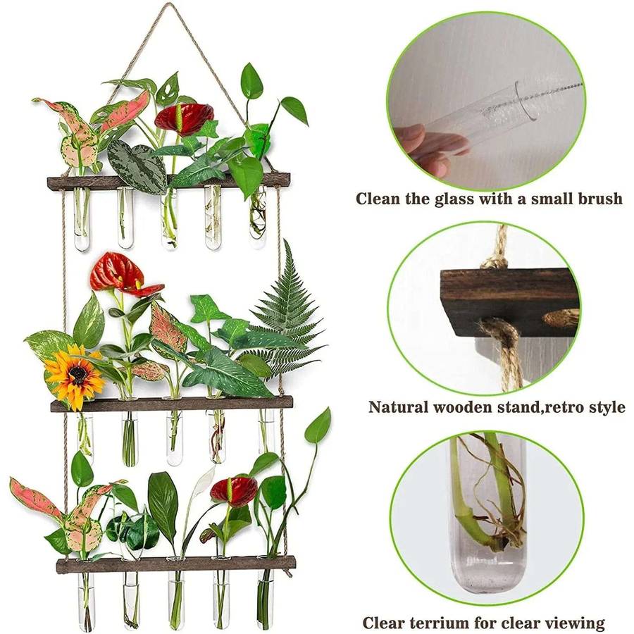 3 Tier Wall Hanging Planter Terrarium Kit
