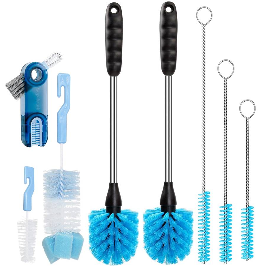8 Pack Bottle Cleaner Brush Set For Decanter Baby Bottle Tumbler Cup Lid