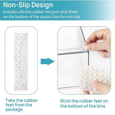 Clear Acrylic Storage Drawer Bins Stackable Multipurpose Organizers-4 Pack