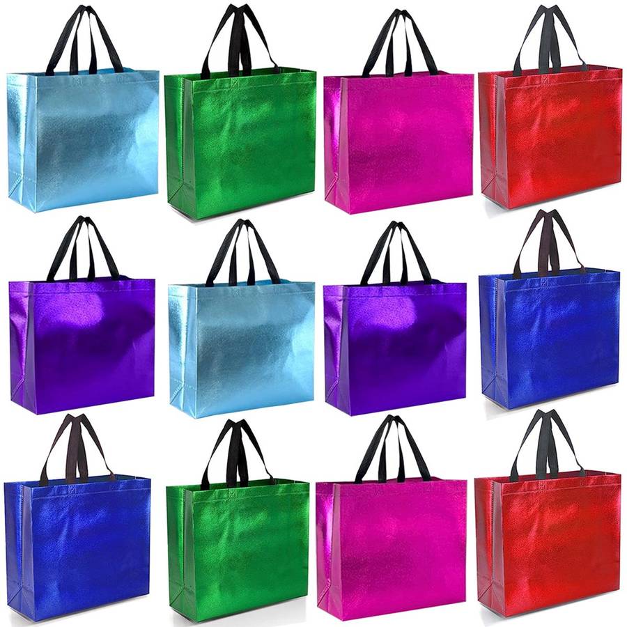 12 Pack Party Gift Bags Party Favor Goodie Bag Set With Handles For Birthday & Other Parties