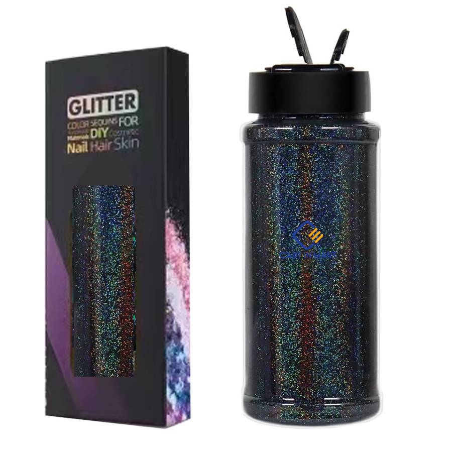 Holographic Ultra Fine Glitter Powder Bulk Laser Sequin For Nail Craft 180g