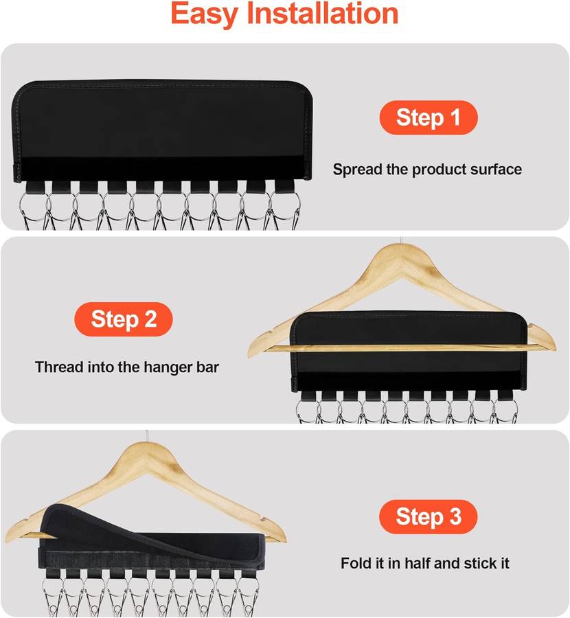 Hat Holders For Hanger Baseball Caps Rack Closet Organiser 10 Clips - 2 Pack