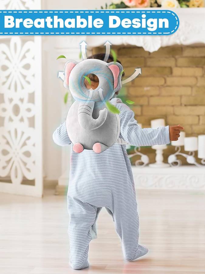 Baby Head Protector Cushion Backpack With Knee Pads For Walking & Crawling