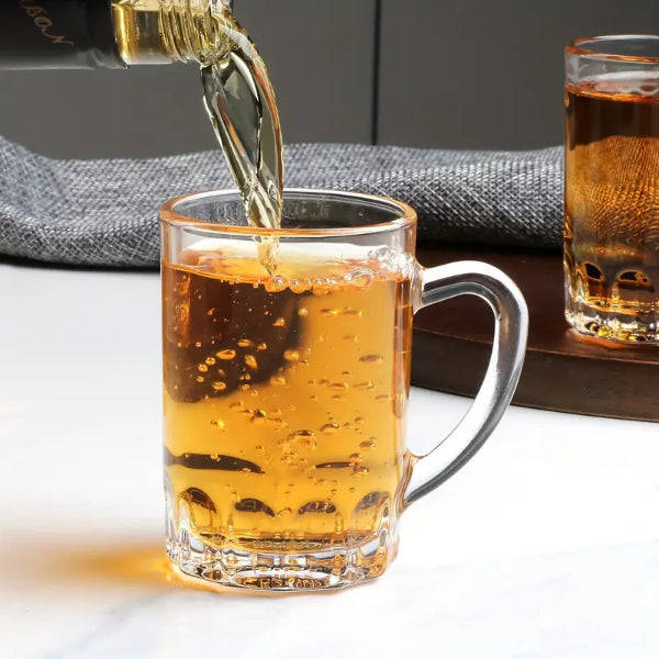 Set of 6 Stylish Mini Turkish Glass Teacups (90ml)