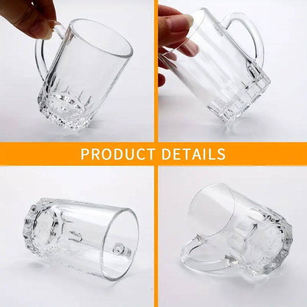 Set of 6 Stylish Mini Turkish Glass Teacups (90ml)