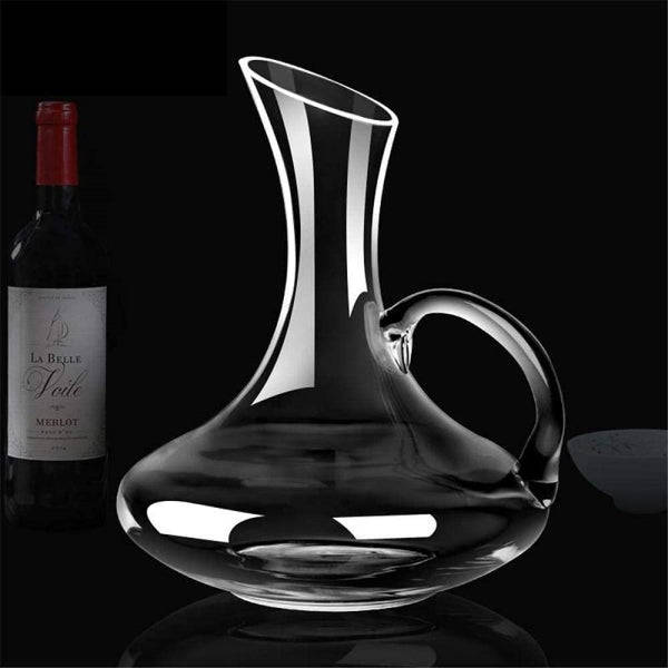 Wine Decanter Carafe - Oblique Opening Design Wine Decanter Carafe with Handle