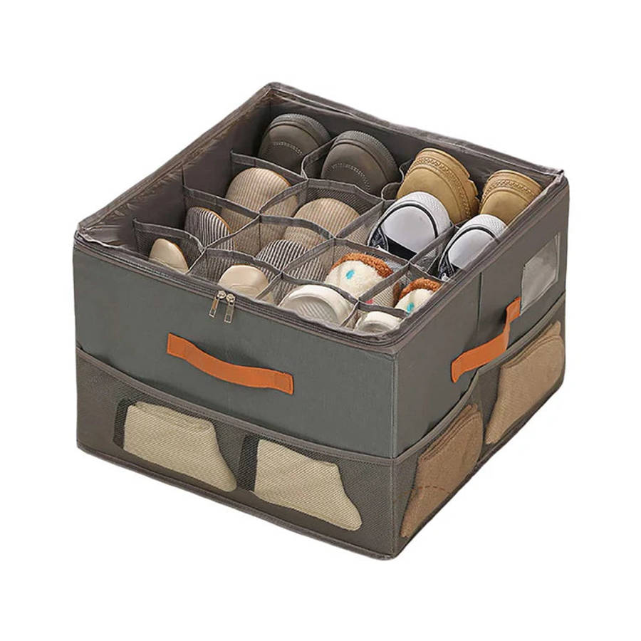 Home Textile Storage Organizer  Foldable with Side Pockets