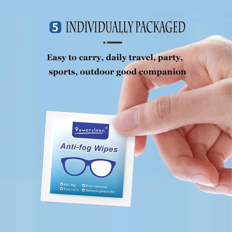 Powerclean Anti-Fog Wipes