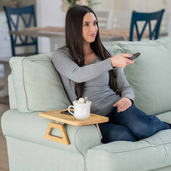 Couch Arm Snack Attachment Table