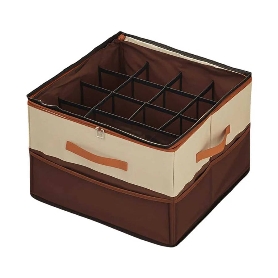 Home Textile Storage Organizer  Foldable with Side Pockets