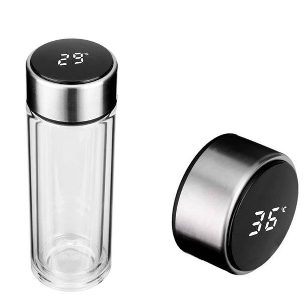500ml Double Wall Borosilicate Insulated Glass Water Bottle With Tea Separator