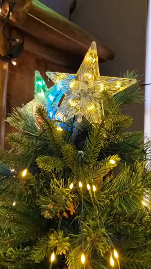 LumiTree USB LED Christmas Tree with Star  10 Light Strings + Remote