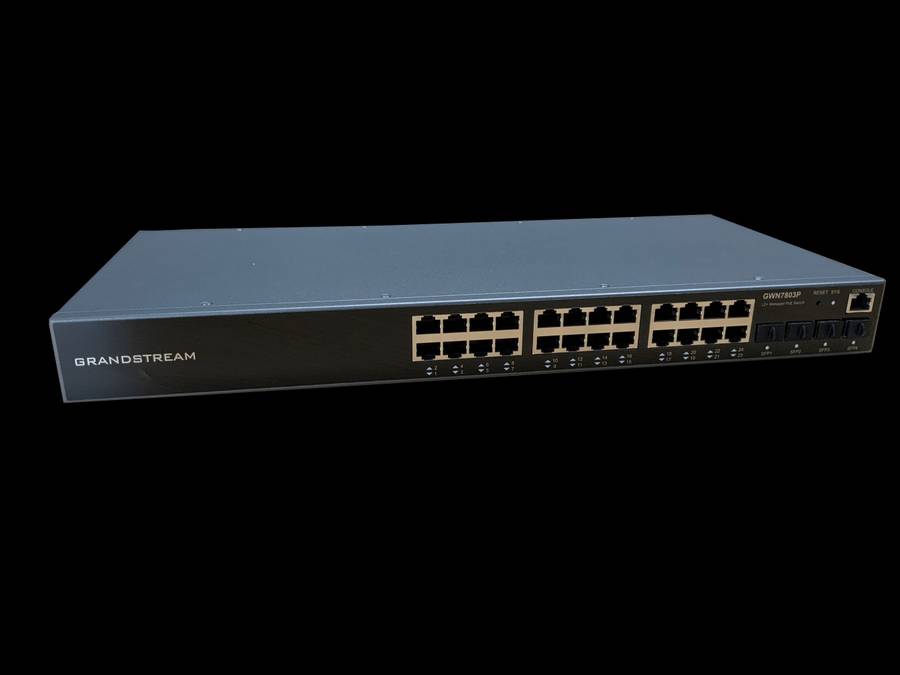 Grandstream Enterprise L2 24 port Managed GbE PoE+ Switch 360W | GWN7803P