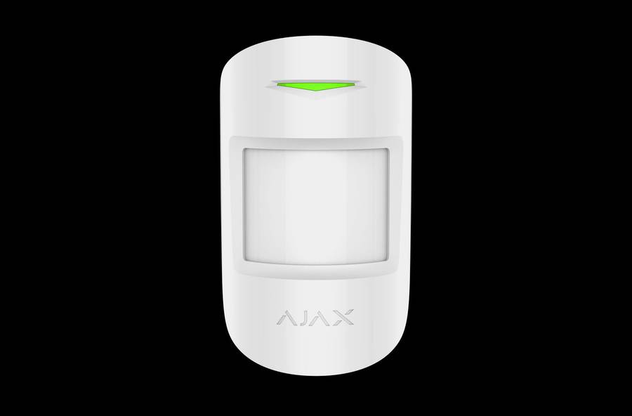 AJAX Security - MotionProtect Plus - White Wireless Pet Immune Indoor Motion Detector + Thermal F...