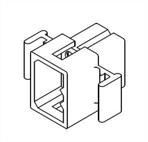 Hous plug 06w 3.68 p/m 1560tl 1625-06p/ 03-06-2061