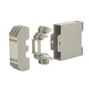 Din rail abs enclosure 82x23x99 grey 23-21-white (l/grey) din rail