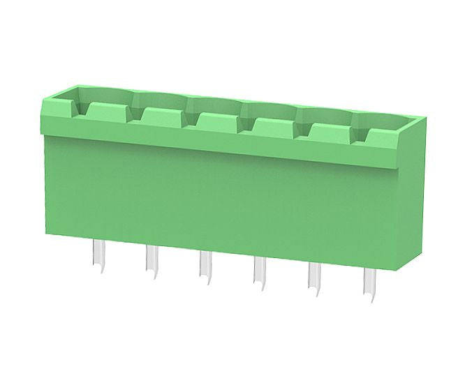 Header straight pcb-mnt 06-pin c 5.08 2edgvc-5.08-06p-14-100a(h)