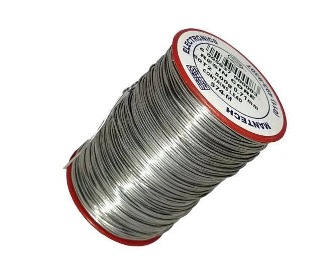 Leaded solder wire d=0.71mm 500g - rolls 60/40 60t2-rc-0.71-500g