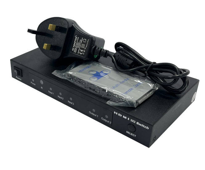 Hdmi switcher 3x2 hd 1080p 2.5gbps 785-1743