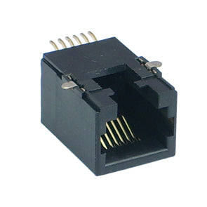 Socket rj12 smd low profile aj-021-2smd-6-d-r4