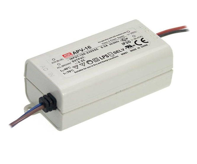 Power supply enc led c.v. i=220 o=12v 1.25a apv-16-12
