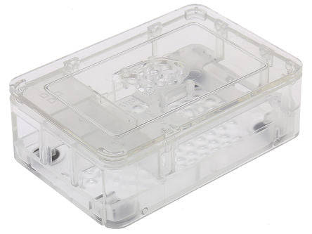 Enclosure clear raspberry pi b+ 4w asm-1900036-01