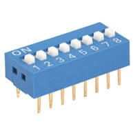 Dip switch std 12pole 100ma 7.62mm b001k *a*