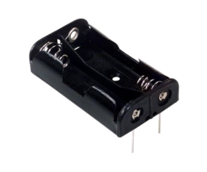 Battery holder 2 x aaa pcb mount with leads UM-4