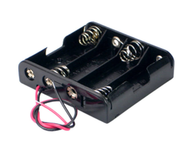 Battery holder 4xAA lead bk iiii BH-341-4A