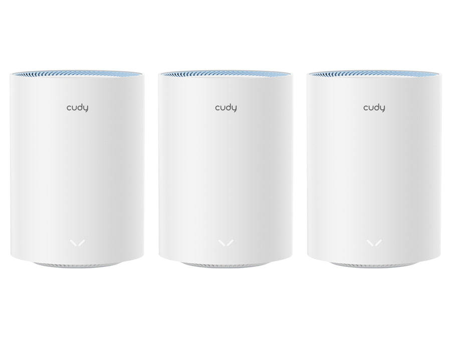 Cudy Dual Band WiFi 5 1200Mbps Fast Ethernet Mesh 3 Pack | M1200 (3-Pack)