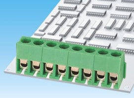 Terminal block str 2w 3.96 green pcb dg350-3.96-02p-14-00ah