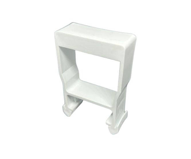 Din rail mcb spacer 18x45mm white th=68mm bl-db-st