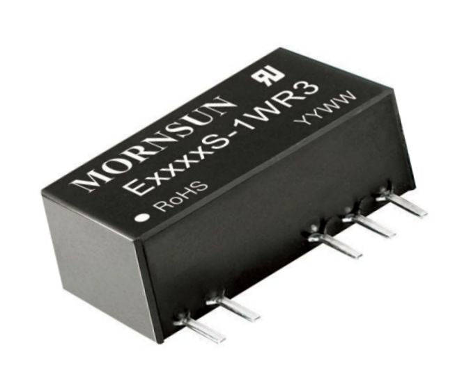 Dc-dc converter dip i=5v o=+/-5v 1w e0505s-1wr3
